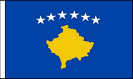 Kosovo Hand Waving Flags